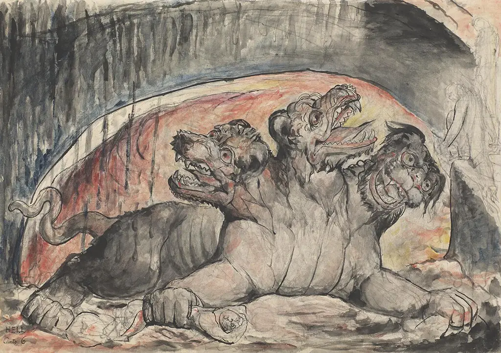 Cerberus in Detail William Blake